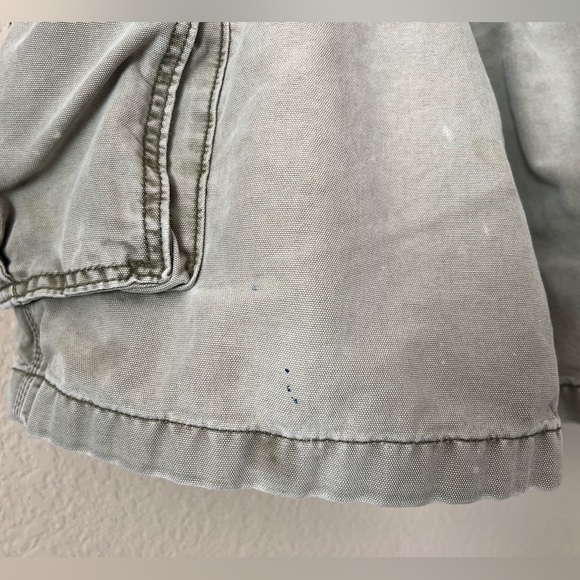 Carhartt Relaxed Fit Cargo Shorts Mens 38 Green Snap Button Pockets Distressed - Picture 4 of 7